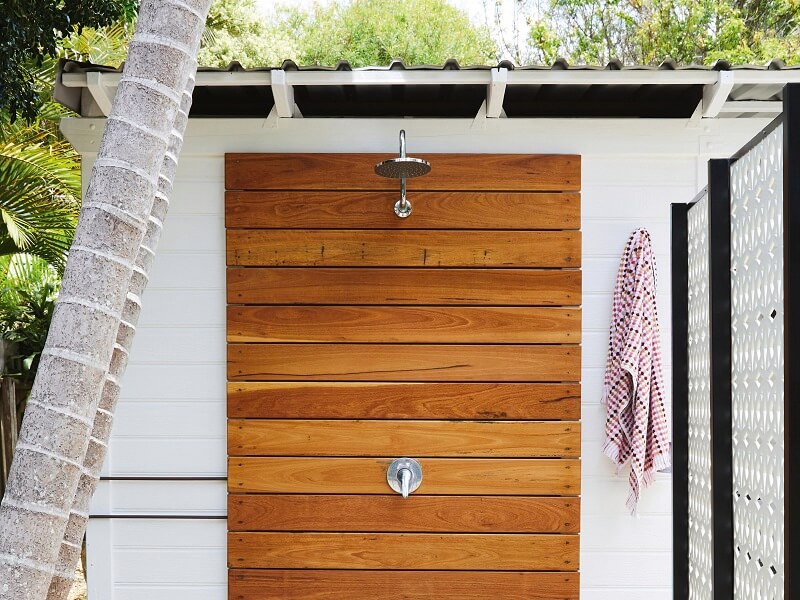 Outdoor Shower Frames Sydney by Timbaland Carpentry